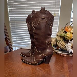 Vintage Leather Rodeo Drive Cowboy Boots western